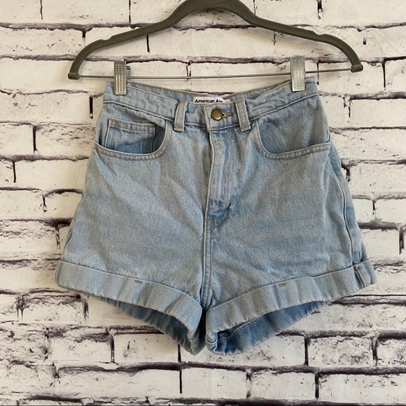 American Apparel Pants - American Apparel High Waisted Jean Shorts
